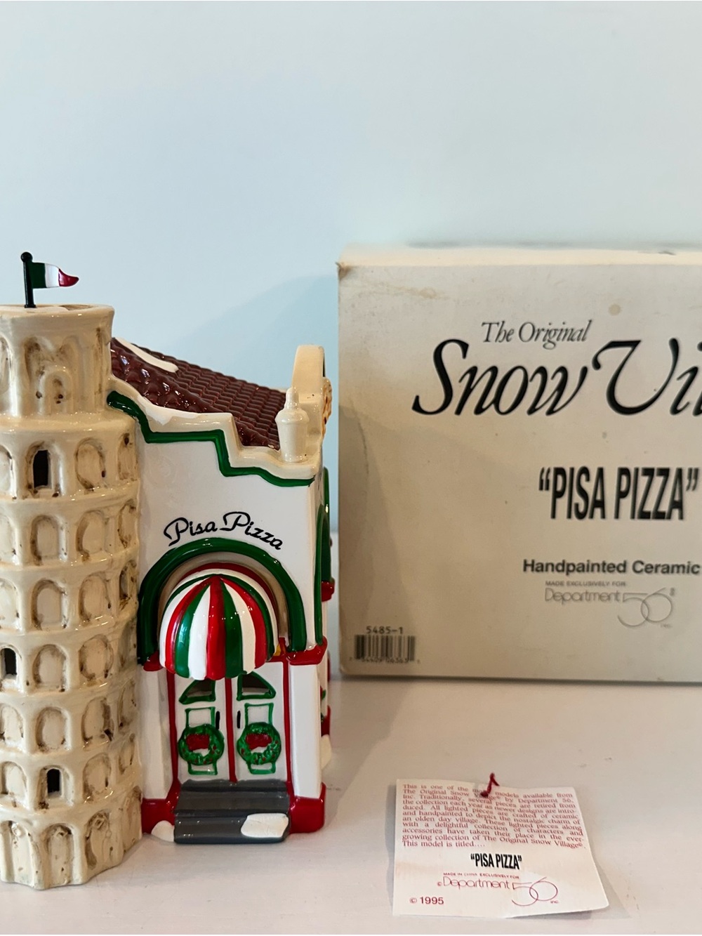 Department 56 Snow Village - Pisa Pizza